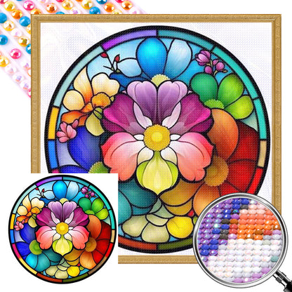 Glass Painting - Full AB Round Drill Diamond Painting 40*40CM