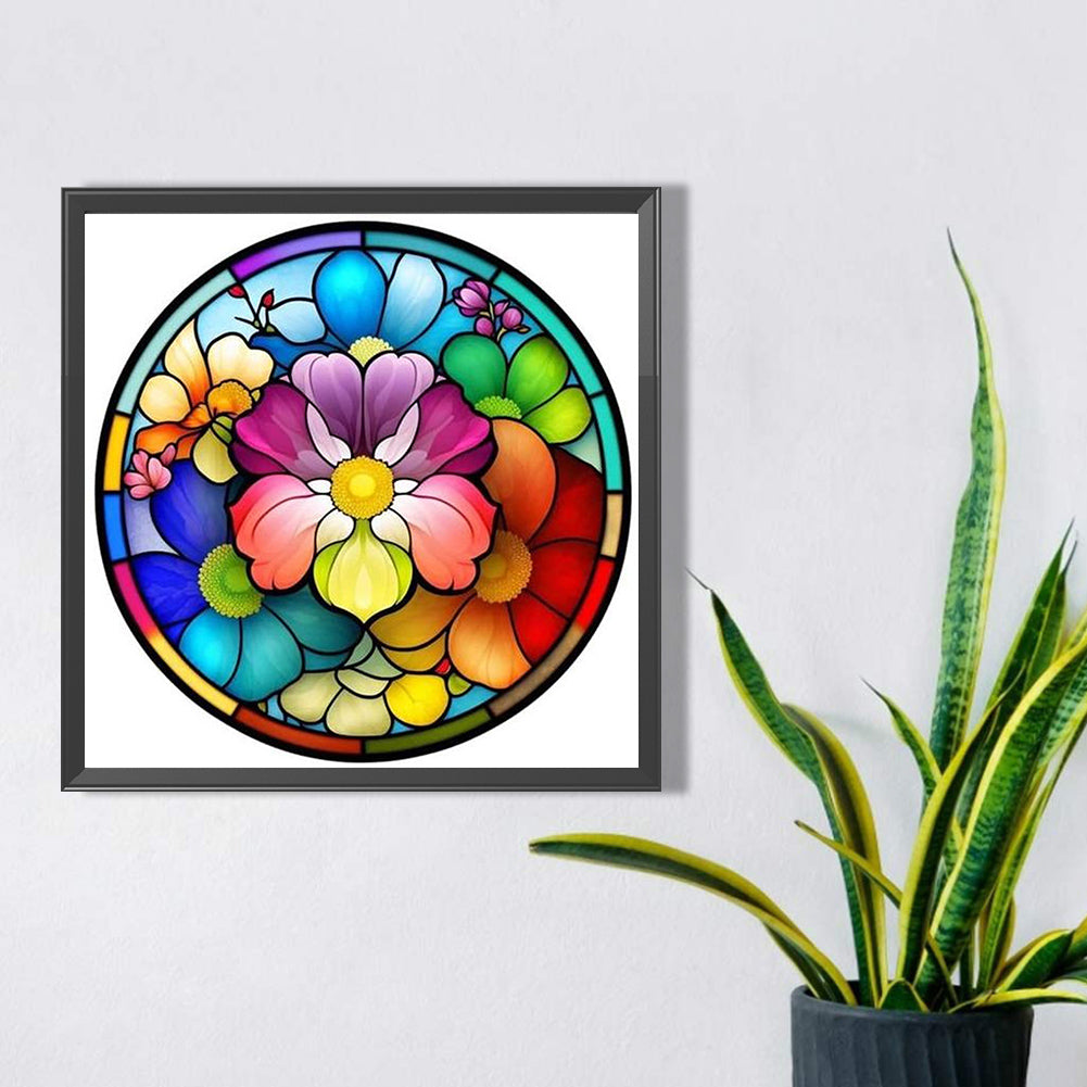 Glass Painting - Full AB Round Drill Diamond Painting 40*40CM