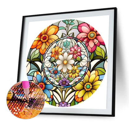 Glass Painting - Full AB Round Drill Diamond Painting 40*40CM