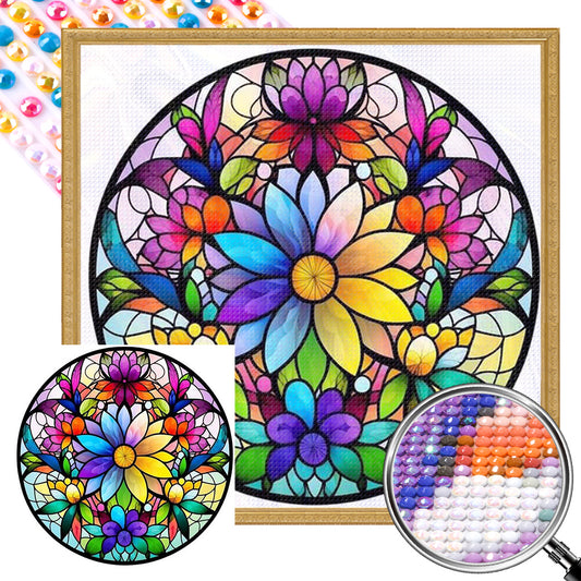 Glass Painting - Full AB Round Drill Diamond Painting 40*40CM