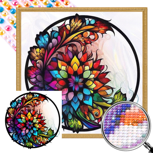 Glass Painting - Full AB Round Drill Diamond Painting 40*40CM