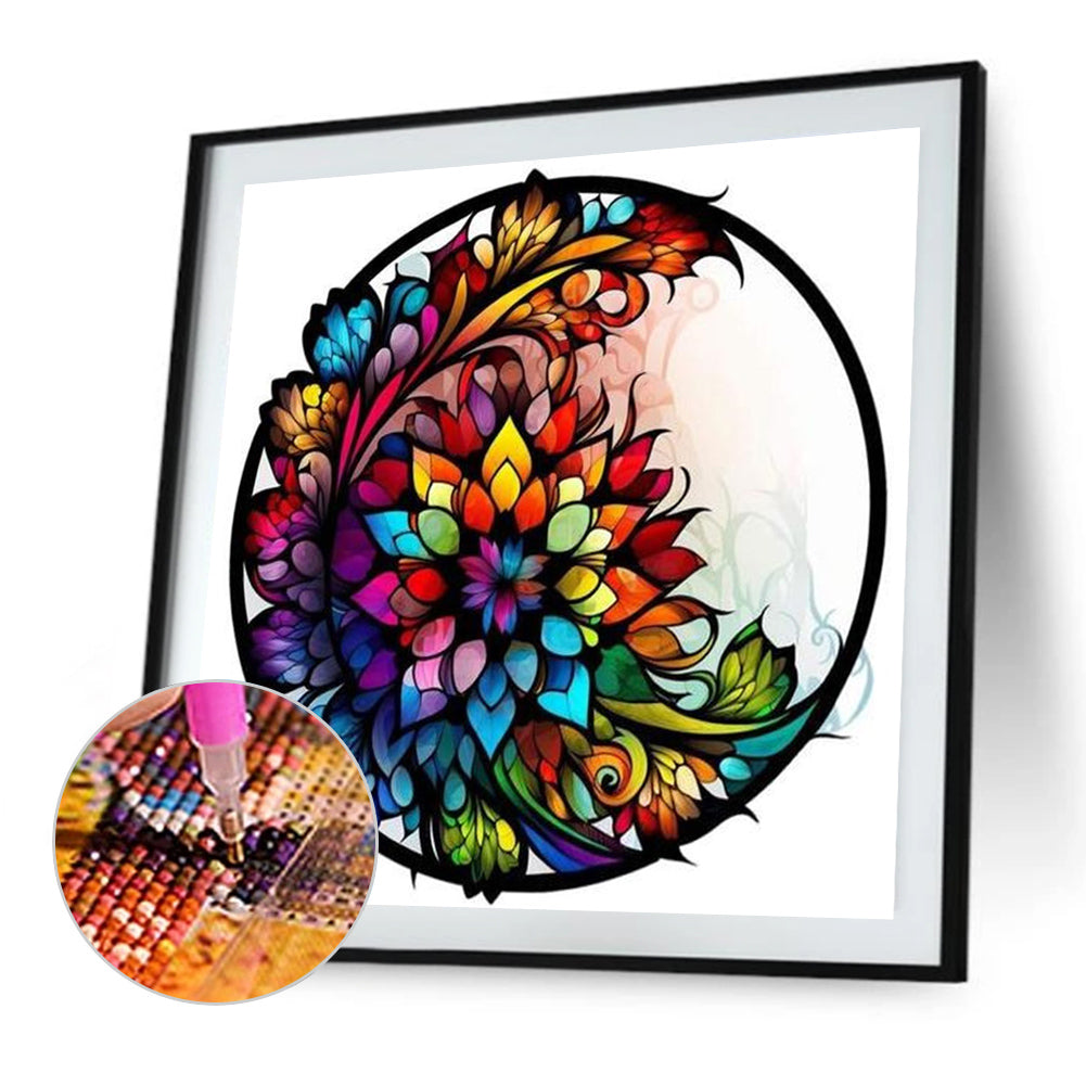 Glass Painting - Full AB Round Drill Diamond Painting 40*40CM