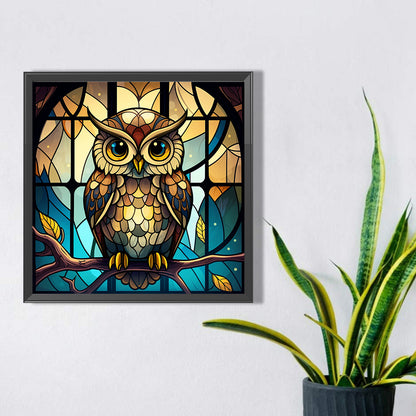 Owl - Full AB Round Drill Diamond Painting 40*40CM