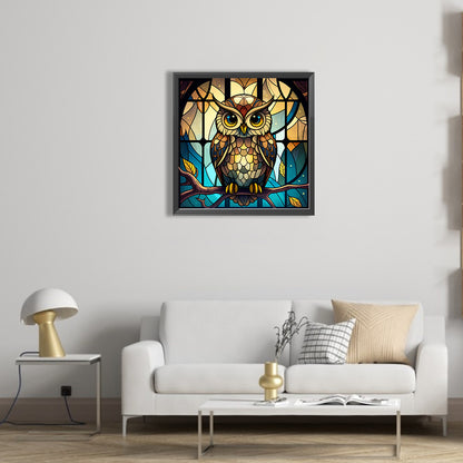 Owl - Full AB Round Drill Diamond Painting 40*40CM