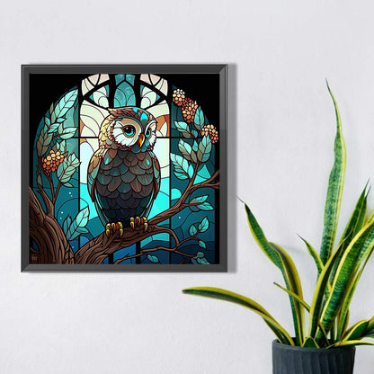 Owl - Full AB Round Drill Diamond Painting 40*40CM