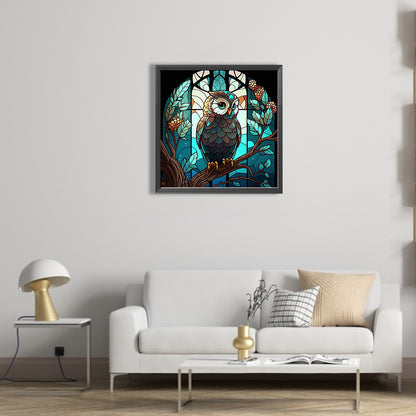 Owl - Full AB Round Drill Diamond Painting 40*40CM