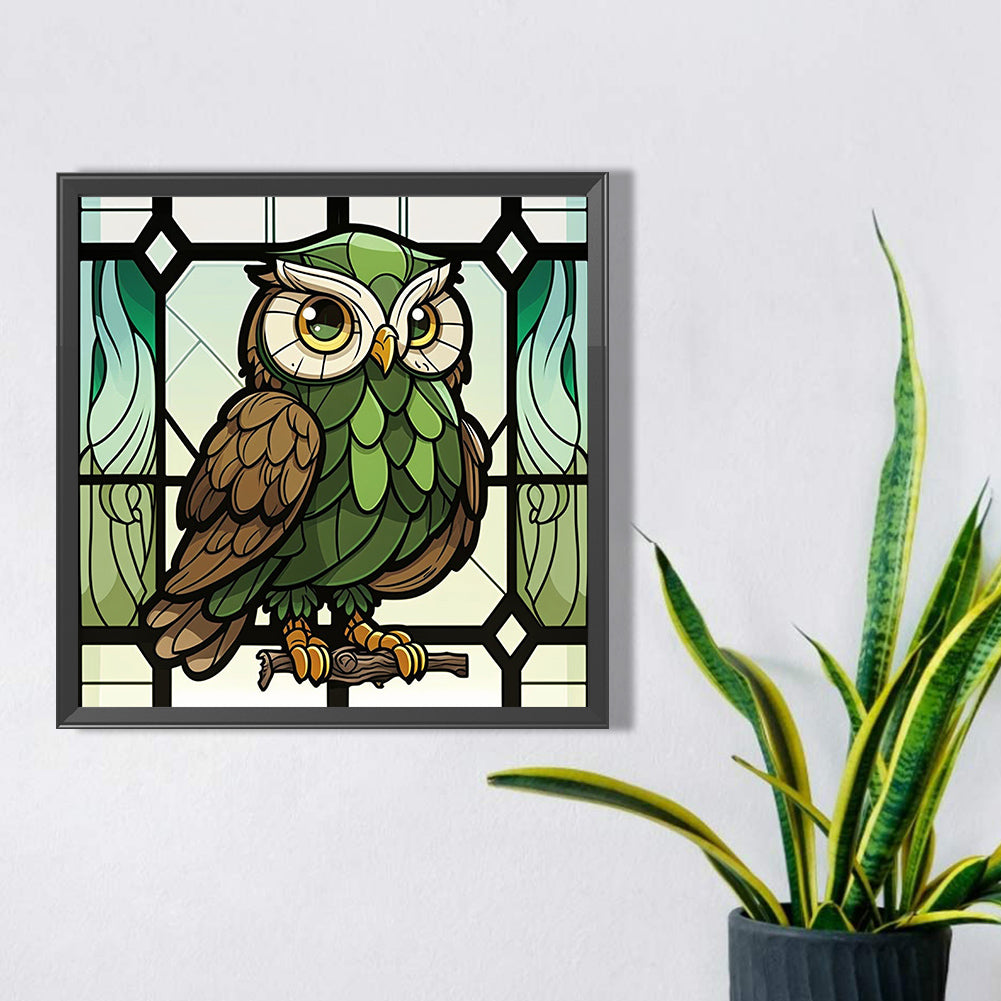 Owl - Full AB Round Drill Diamond Painting 40*40CM