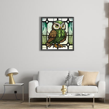 Owl - Full AB Round Drill Diamond Painting 40*40CM