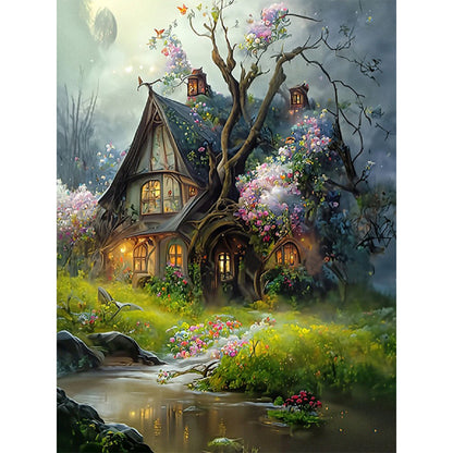 Dream Tree House - 16CT Stamped Cross Stitch 50*65CM