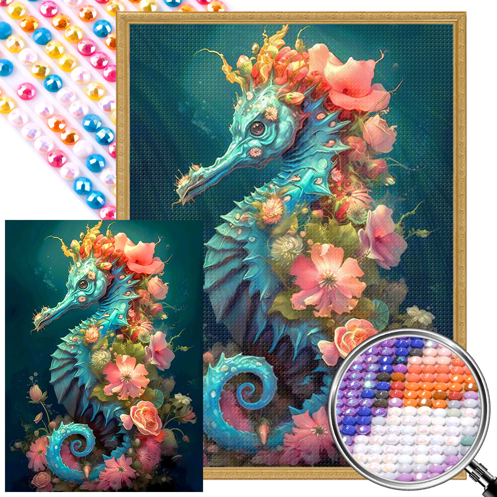 Seahorse - Full AB Round Drill Diamond Painting 40*55CM