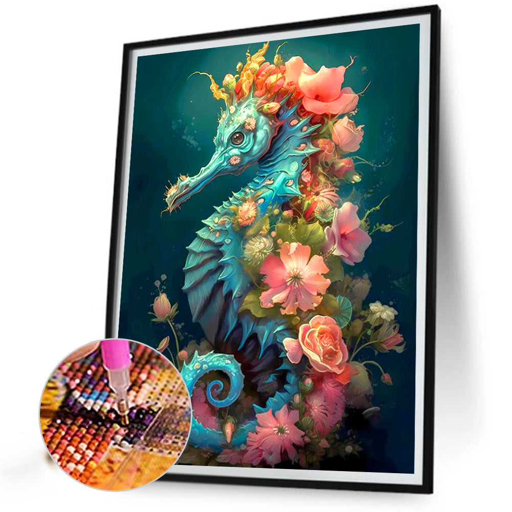 Seahorse - Full AB Round Drill Diamond Painting 40*55CM