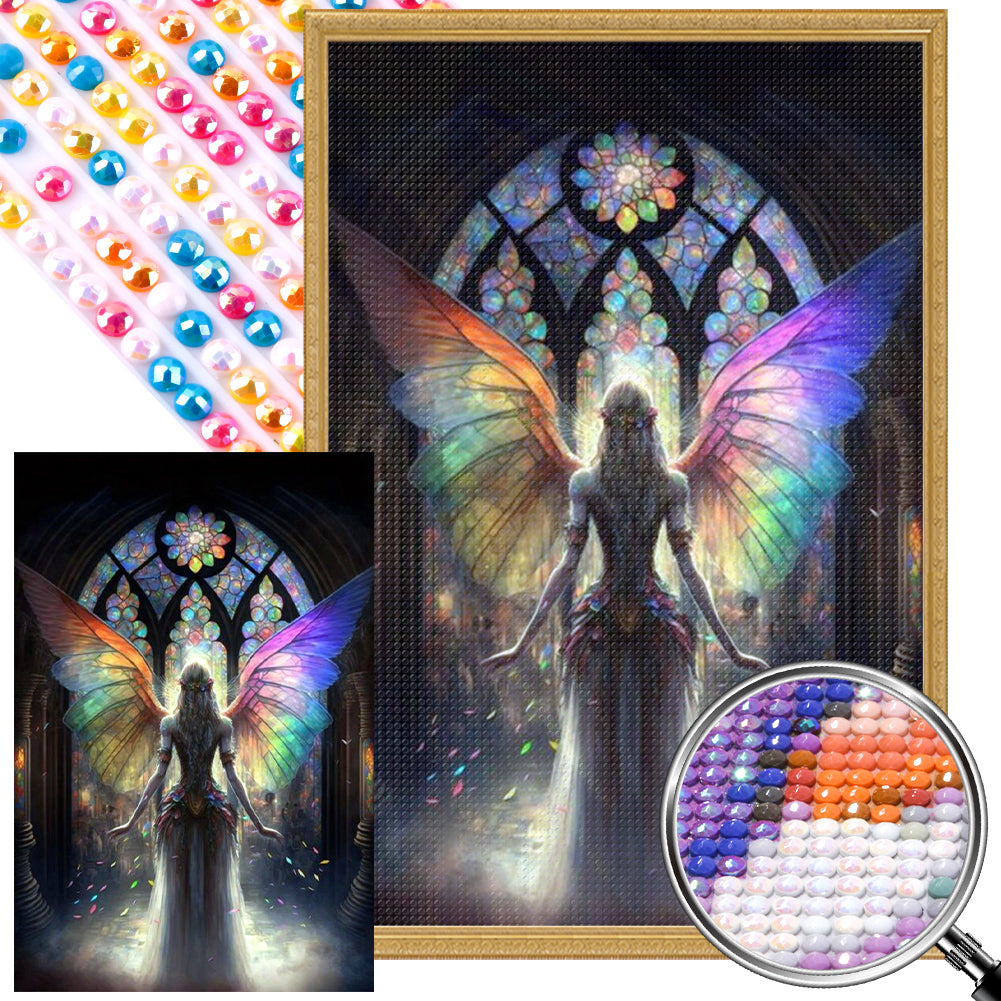 Angel Girl - Full AB Round Drill Diamond Painting 40*60CM