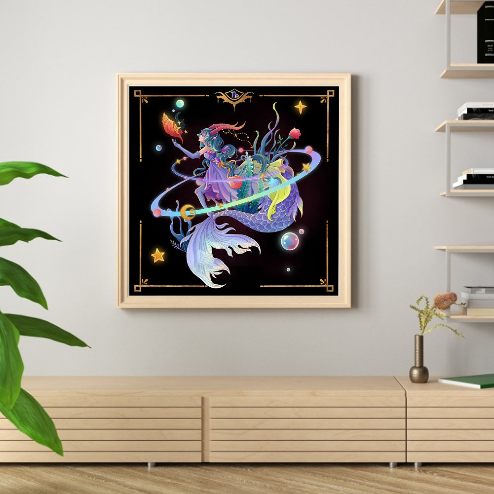 Twelve Zodiac Signs - Capricorn - 11CT Stamped Cross Stitch 50*50CM