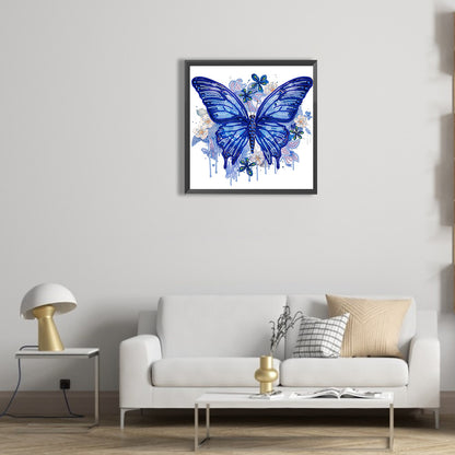 Flowers And Butterflies - Special Shaped Drill Diamond Painting 30*30CM