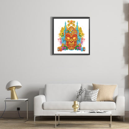 Hawaiian Tribal Tiki Mask - Special Shaped Drill Diamond Painting 30*30CM