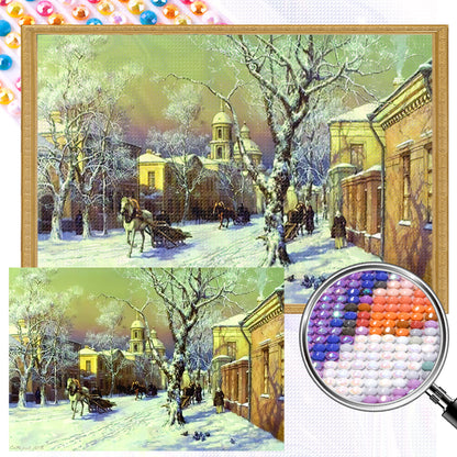 Landscape - Full AB Round Drill Diamond Painting 60*40CM