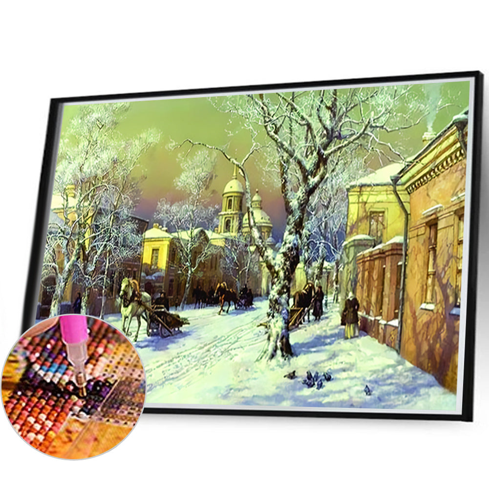 Landscape - Full AB Round Drill Diamond Painting 60*40CM