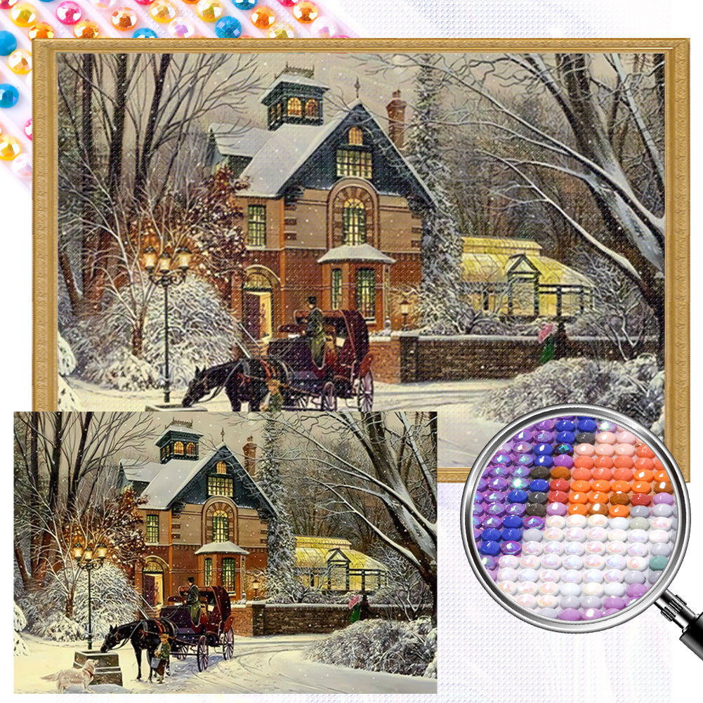 Landscape - Full AB Round Drill Diamond Painting 60*40CM