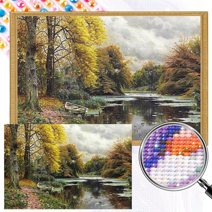 Landscape - Full AB Round Drill Diamond Painting 60*40CM