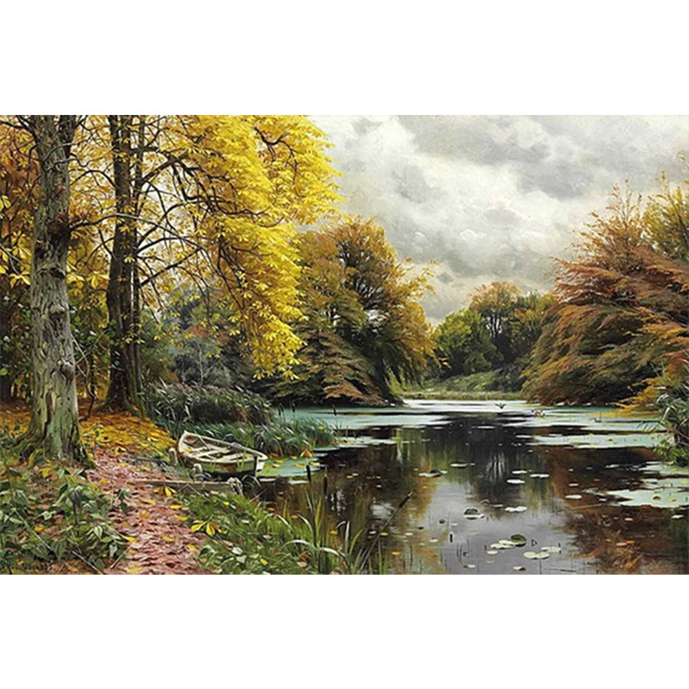 Landscape - Full AB Round Drill Diamond Painting 60*40CM