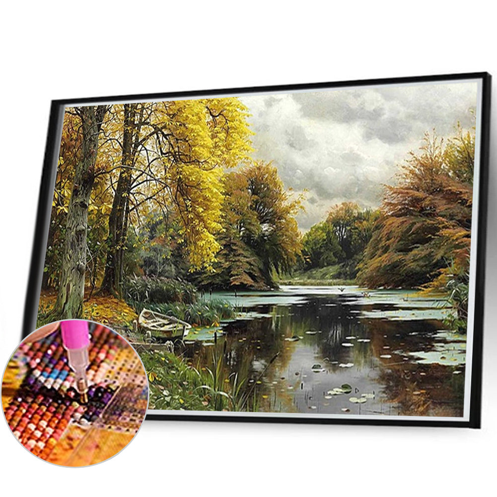 Landscape - Full AB Round Drill Diamond Painting 60*40CM