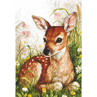 Deer - Full AB Round Drill Diamond Painting 50*70CM