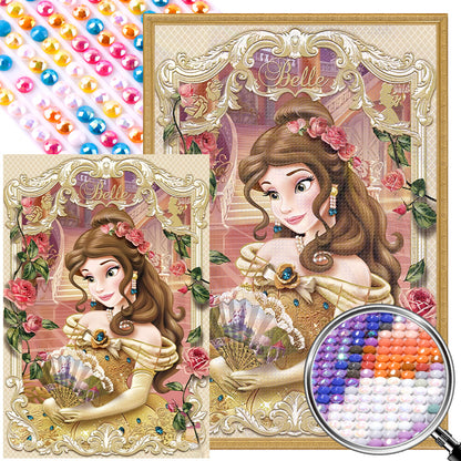 Disney Princess Belle - Full AB Round Drill Diamond Painting 50*70CM