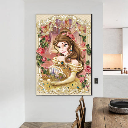 Disney Princess Belle - Full AB Round Drill Diamond Painting 50*70CM