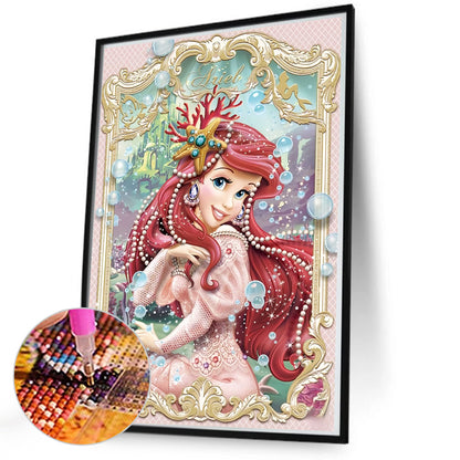 Disney Princess Ariel - Full AB Round Drill Diamond Painting 50*70CM