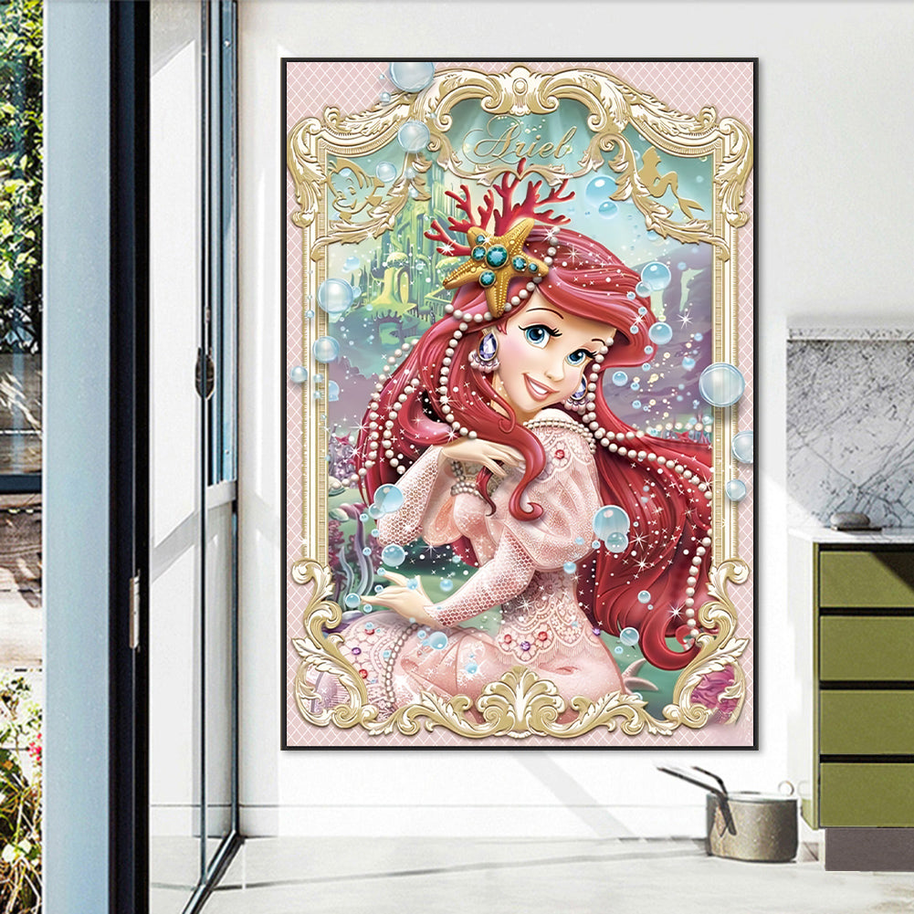 Disney Princess Ariel - Full AB Round Drill Diamond Painting 50*70CM