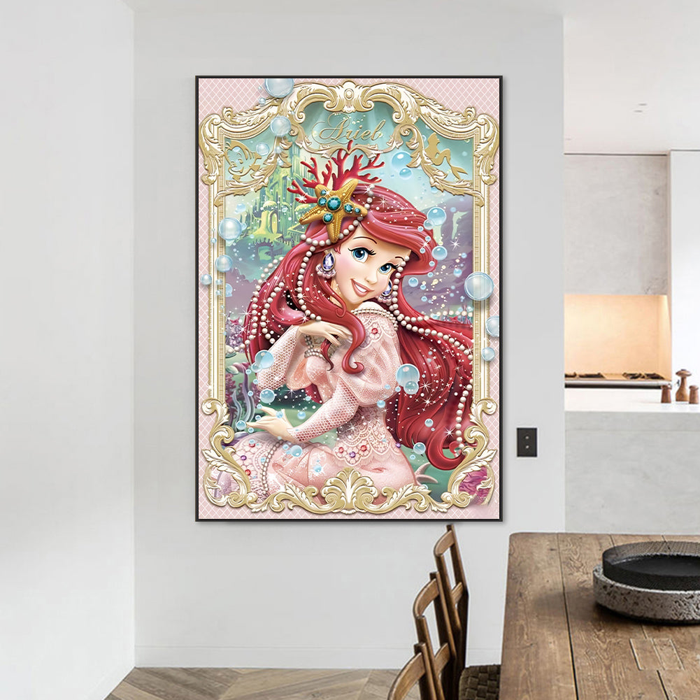 Disney Princess Ariel - Full AB Round Drill Diamond Painting 50*70CM