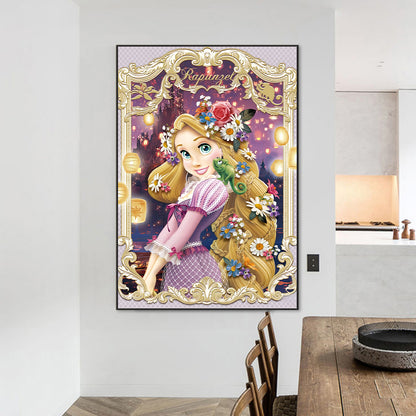 Disney Rapunzel - Full AB Round Drill Diamond Painting 50*70CM