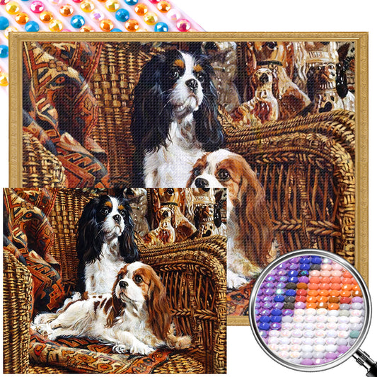 Pet Dog - Full AB Round Drill Diamond Painting 60*50CM