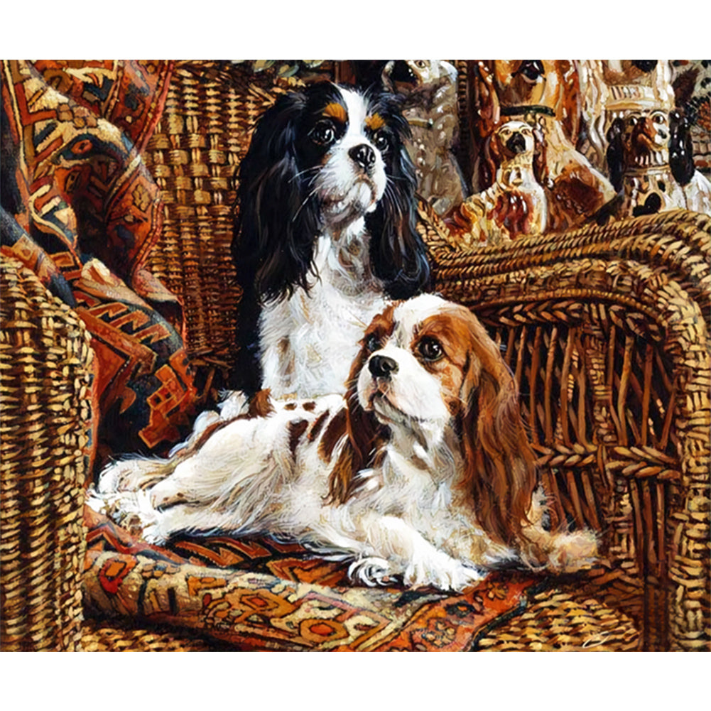 Pet Dog - Full AB Round Drill Diamond Painting 60*50CM