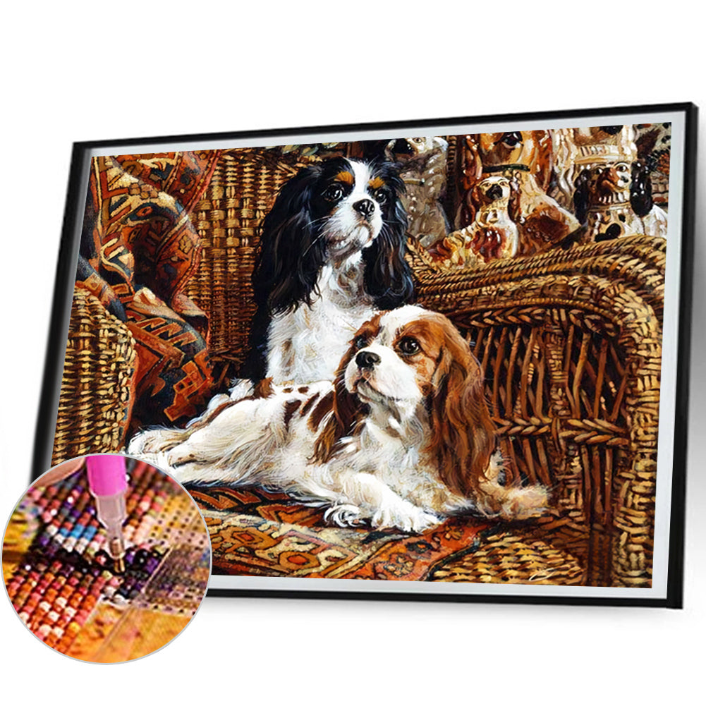 Pet Dog - Full AB Round Drill Diamond Painting 60*50CM