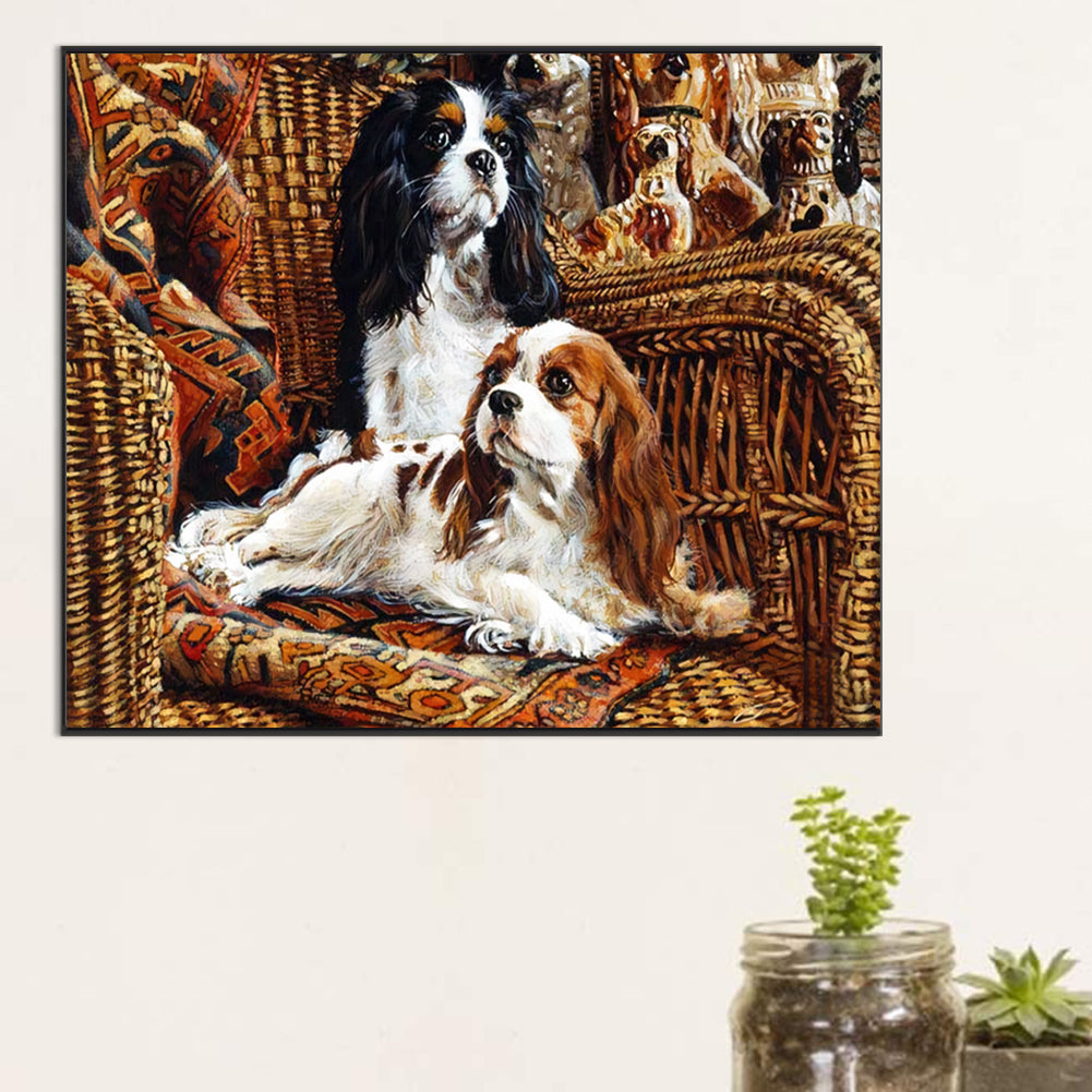 Pet Dog - Full AB Round Drill Diamond Painting 60*50CM