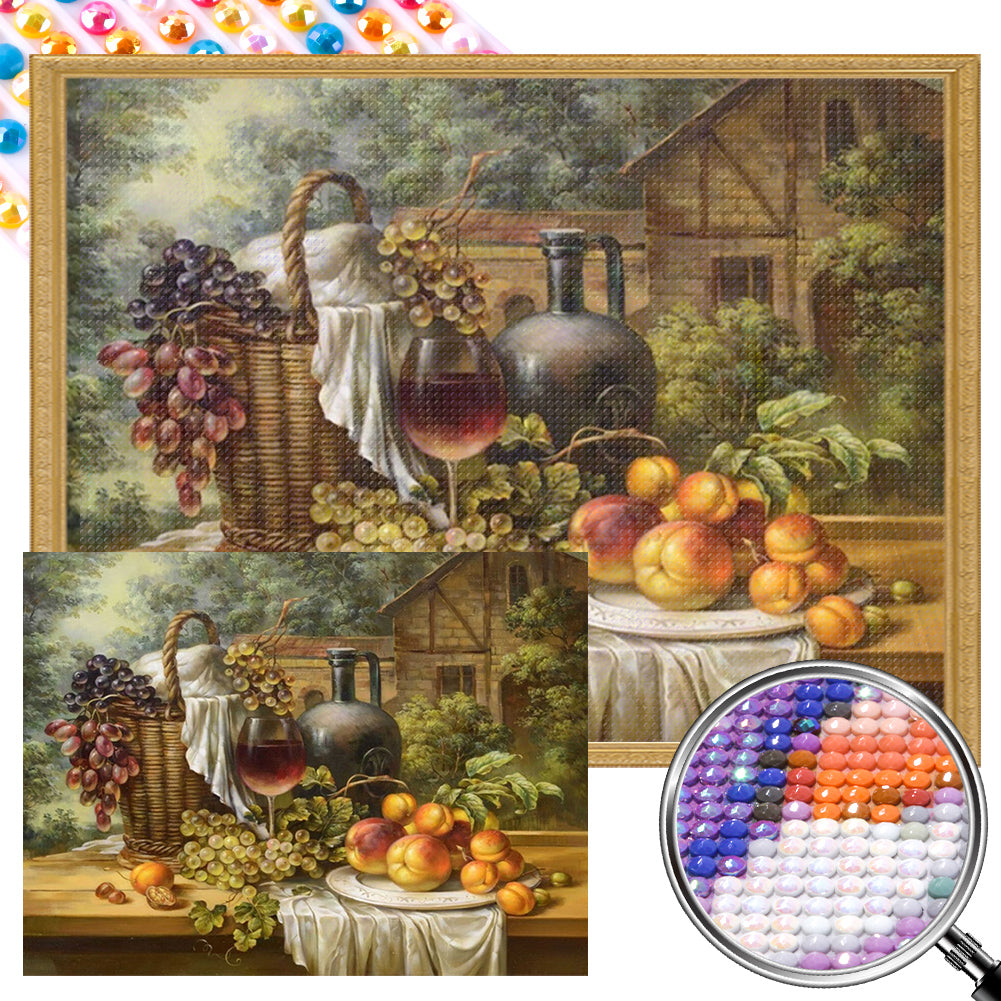 Autumn Harvest Gift - Full AB Round Drill Diamond Painting 45*40CM