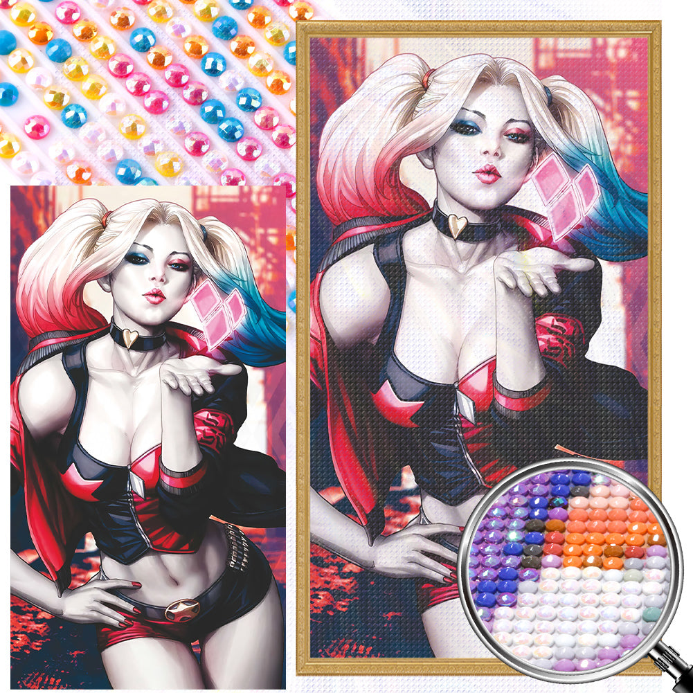 Harley Quinn - Full AB Round Drill Diamond Painting 30*55CM