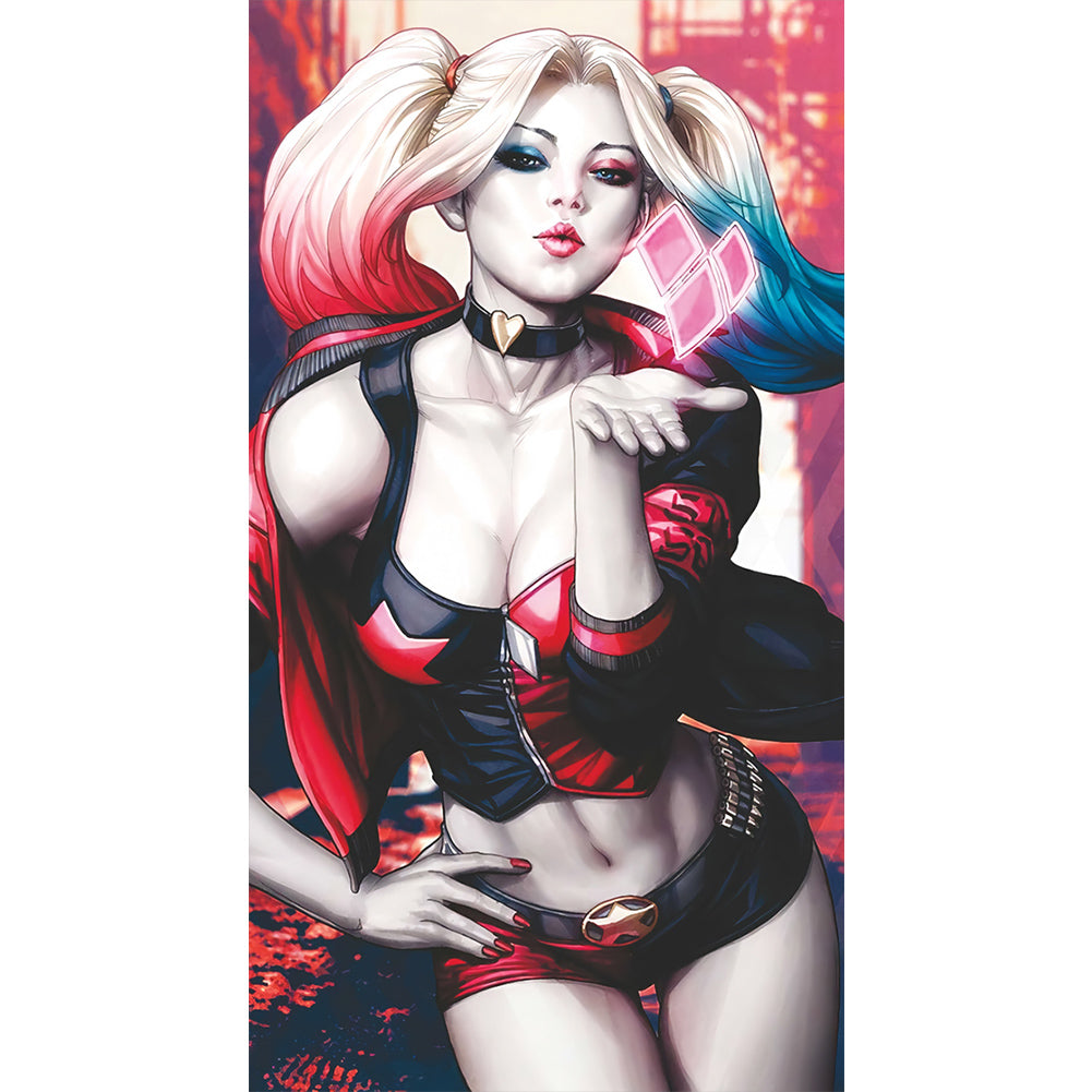 Harley Quinn - Full AB Round Drill Diamond Painting 30*55CM