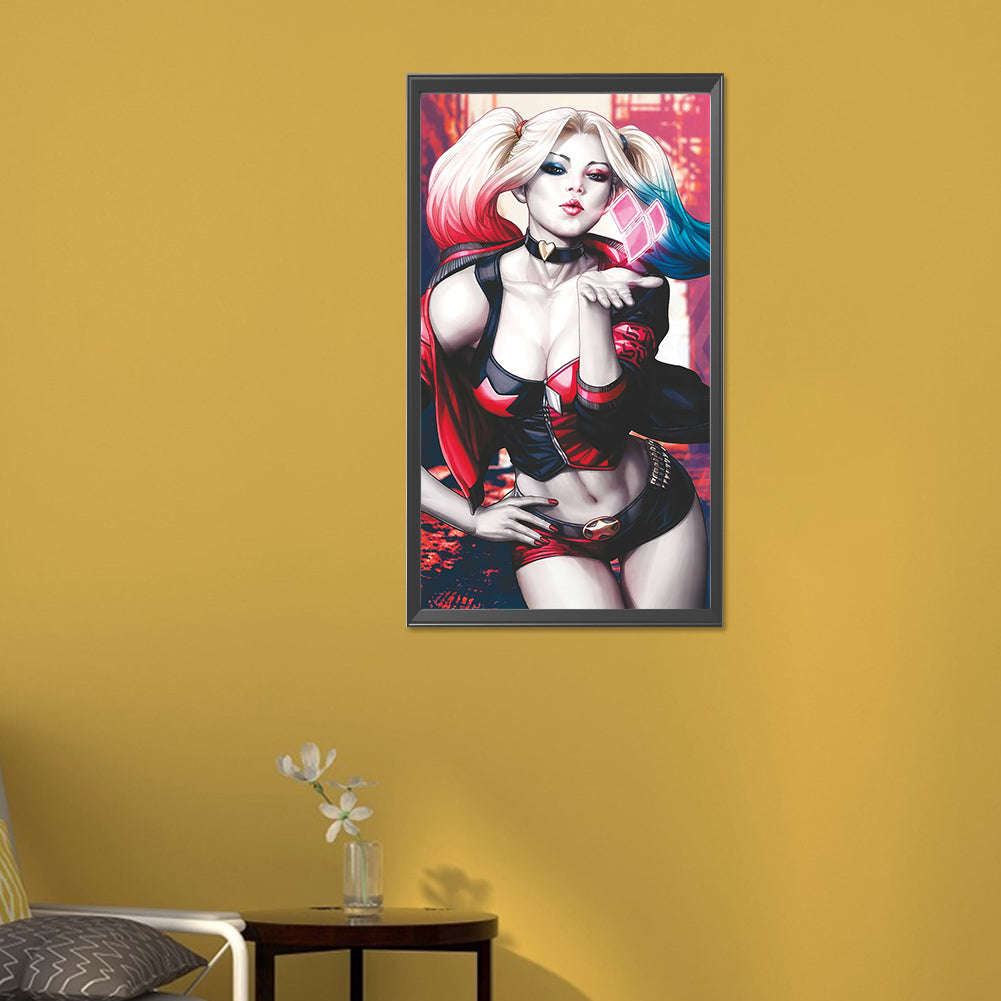 Harley Quinn - Full AB Round Drill Diamond Painting 30*55CM