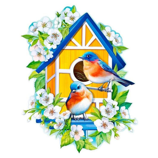 Bird House - Full Round Drill Diamond Painting 30*40CM