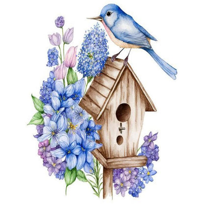 Bird House - Full Round Drill Diamond Painting 30*40CM