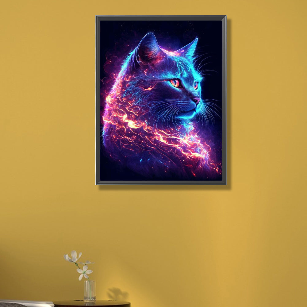 Star Cat - Full AB Round Drill Diamond Painting 40*55CM