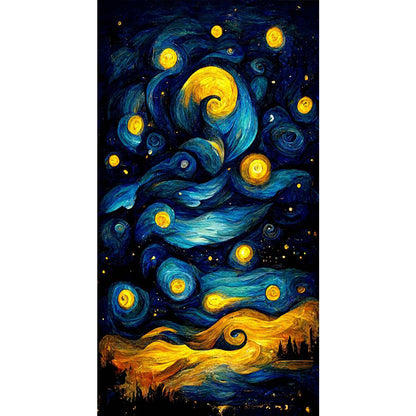 Fantasy Night Sky - 11CT Stamped Cross Stitch 35*60CM