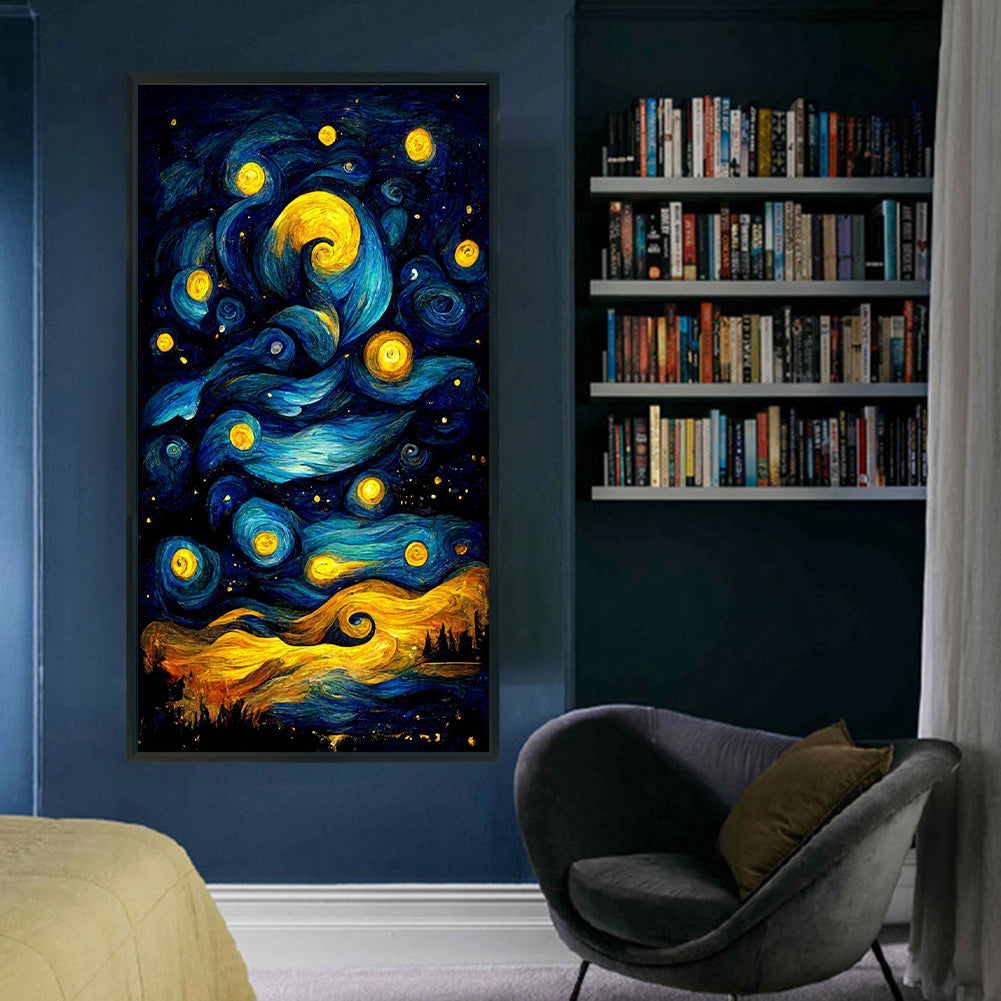 Fantasy Night Sky - 11CT Stamped Cross Stitch 35*60CM