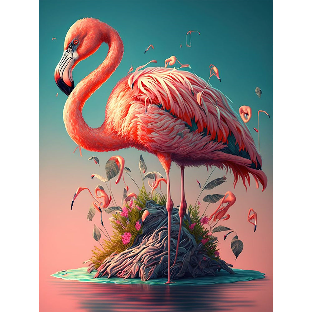 Flamingo - 11CT Stamped Cross Stitch 45*60CM