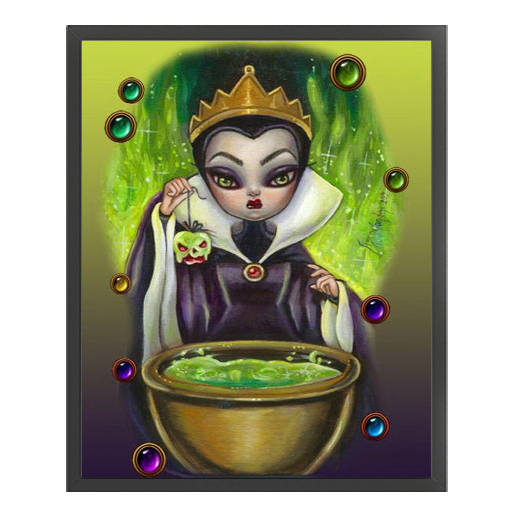 Witch - 11CT Stamped Cross Stitch 40*50CM