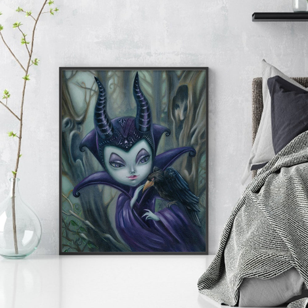 Witch - 11CT Stamped Cross Stitch 40*50CM