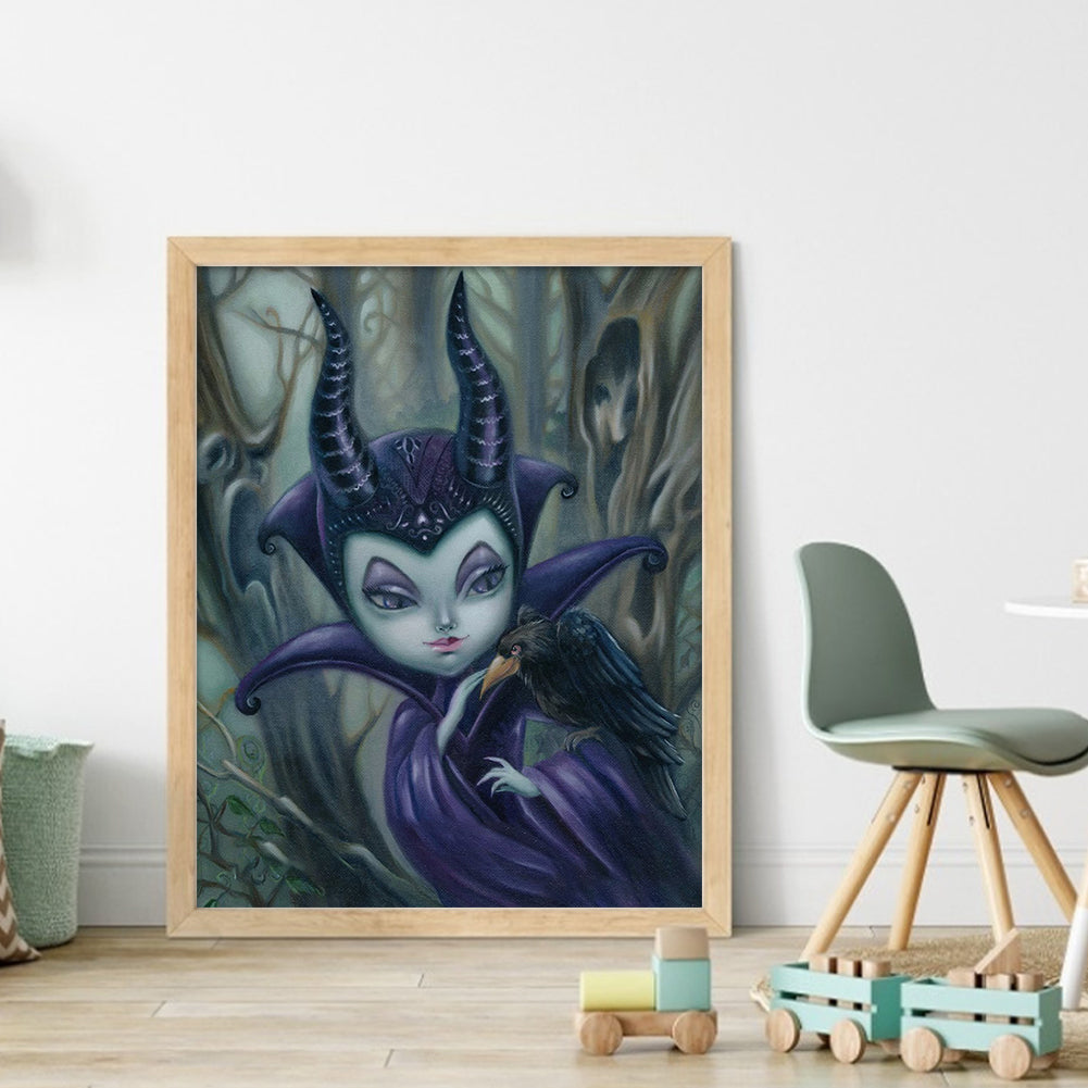Witch - 11CT Stamped Cross Stitch 40*50CM
