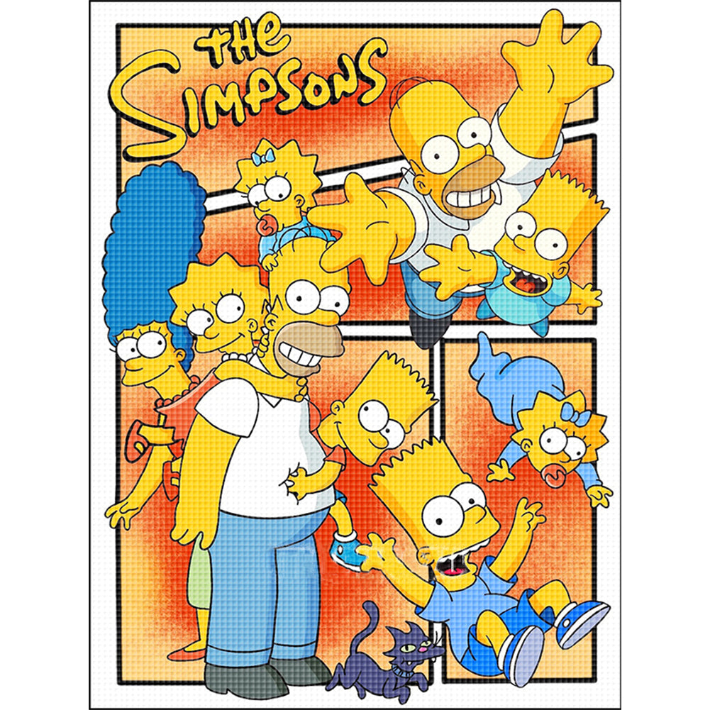 Simpsons - 11CT Stamped Cross Stitch 50*65CM